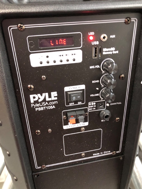 Photo 3 of Pyle 1000W Portable Bluetooth PA Speaker