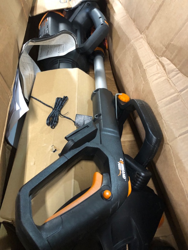 Photo 5 of WORX 20V GT 3.0 + Turbine Blower (Batteries & Charger Included) and WA0047 4-Pack String Trimmer Replacement Line, Orange Trimmer + Replacement Line