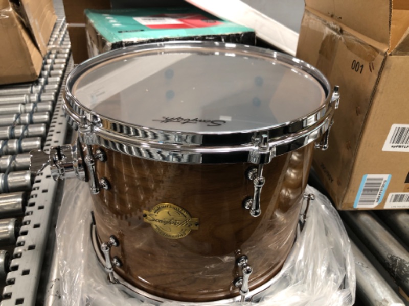 Photo 3 of Sawtooth Hickory Series Tom Drum 13" x 10", Natural Gloss (ST-HT-13x10) 13" x 10" Natural Gloss