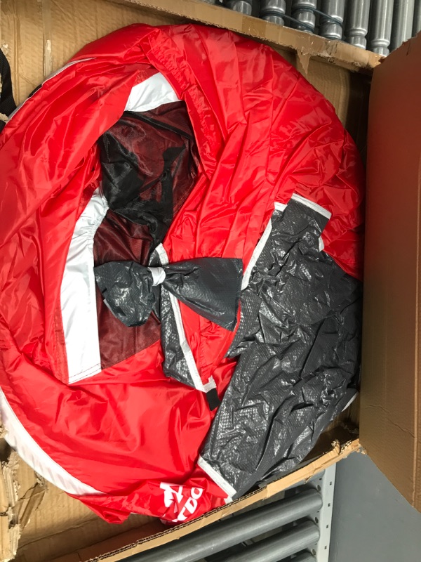 Photo 1 of 6-Person Tent, Water Resistant Dome Tent for Camping with Removable Rain Fly and Carry Bag, Rebel Bay 6 Person Tent by Wakeman Outdoors Red