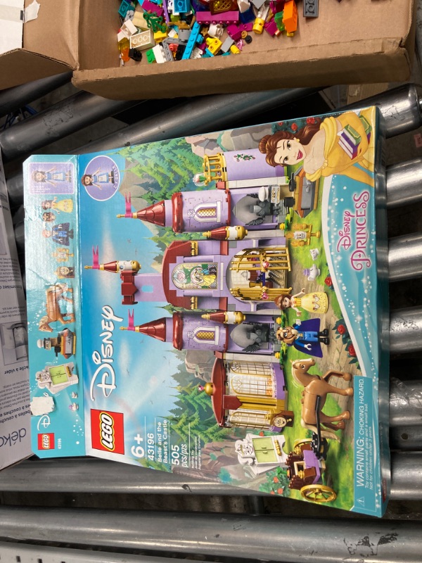 Photo 3 of ***MISSING PIECES***LEGO Disney Princess Belle and The Beast's Castle 43196 Building Toy Set for Kids, Girls, and Boys Ages 6+ (505 Pieces) Frustration-Free Packaging