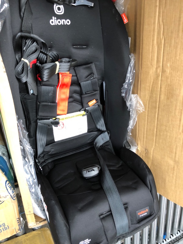 Photo 2 of Diono Radian 3R, 3-in-1 Convertible Car Seat, Rear Facing & Forward Facing, 10 Years 1 Car Seat, Slim Fit 3 Across, Jet Black Radian 3R Fits 3 Across Black Jet