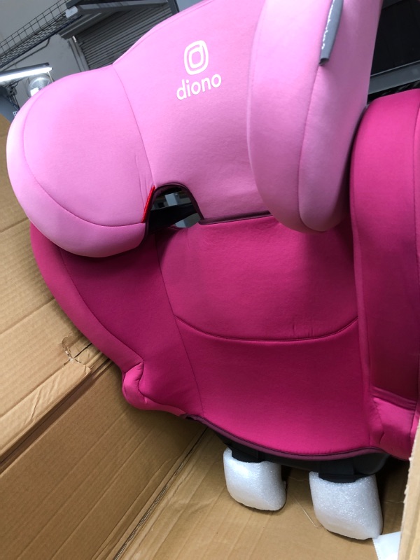 Photo 3 of Diono Cambria 2 XL, Dual Latch Connectors, 2-in-1 Belt Positioning Booster Seat, High-Back to Backless Booster with Space and Room to Grow, 8 Years 1 Booster Seat, Pink 2020 Pink