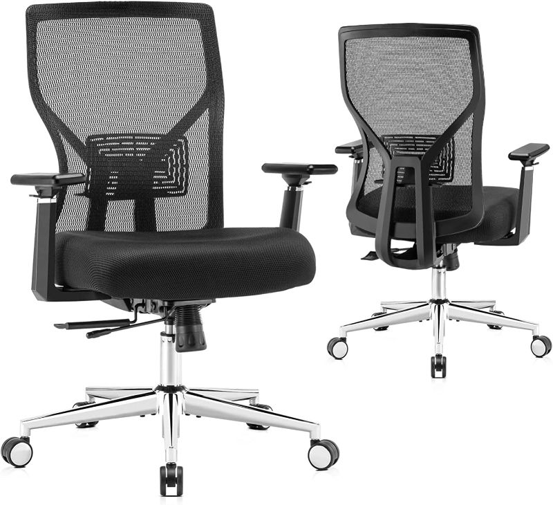 Photo 1 of MOLENTS Ergonomic Office Chair,Mesh Computer Chair,Home Office Desk Chair with Seat Slider,Adjustable Lumbar Support,3D Armrest,Tilt Function,Comfort Swivel Executive Chair Rolling (X-Large)
