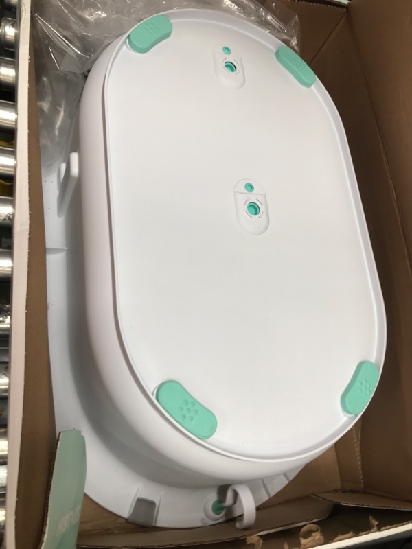 Photo 3 of 4-in-1 Grow-with-Me Bath Tub by Frida Baby Transforms Infant Bathtub to Toddler Bath Seat with Backrest for Assisted Sitting in Tub