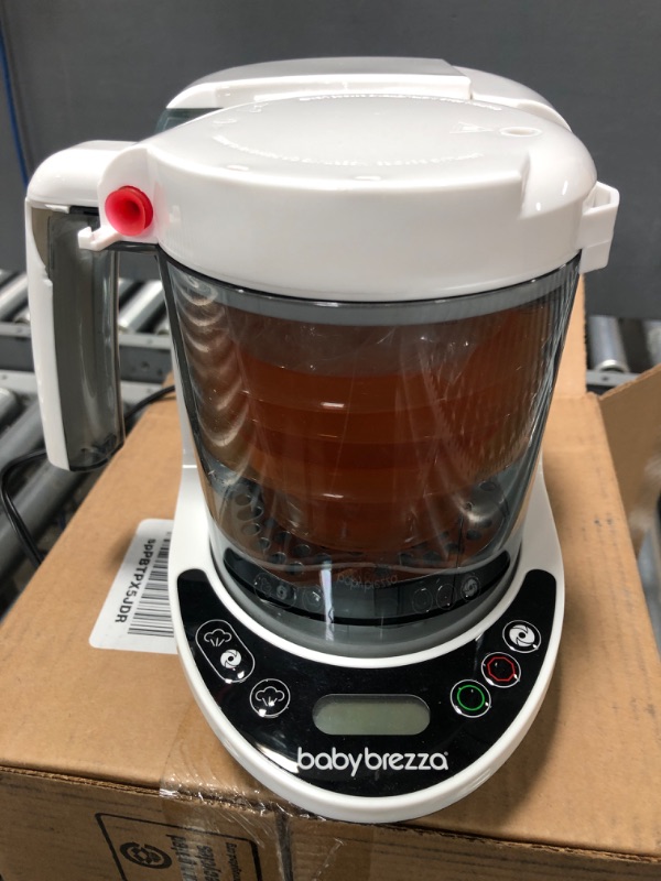 Photo 1 of Baby Brezza - Deluxe Baby Food Maker - White/Black/Orange
