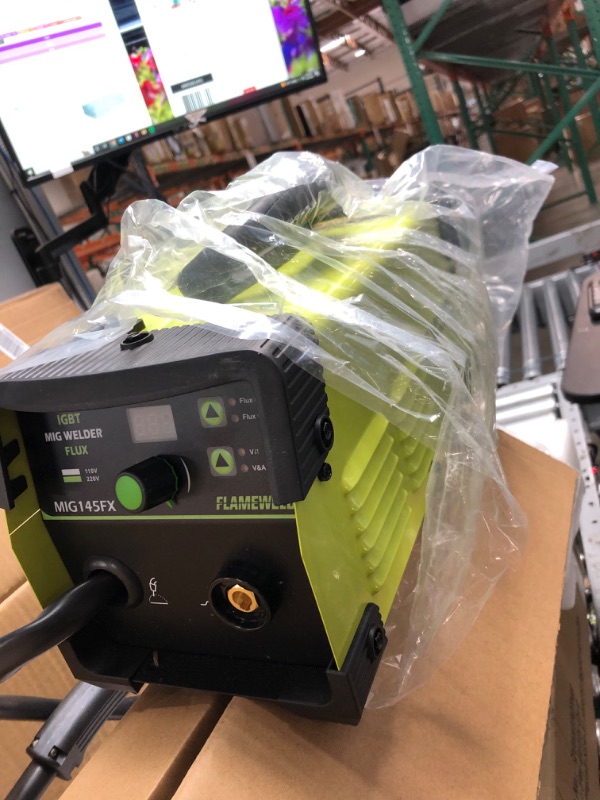 Photo 3 of Flameweld MIG Welder Machine - MIG145FX 145Amps Gasless Flux Core MIG Welder with IGBT Inverter, 110/220V Dual Voltage Welding Machine