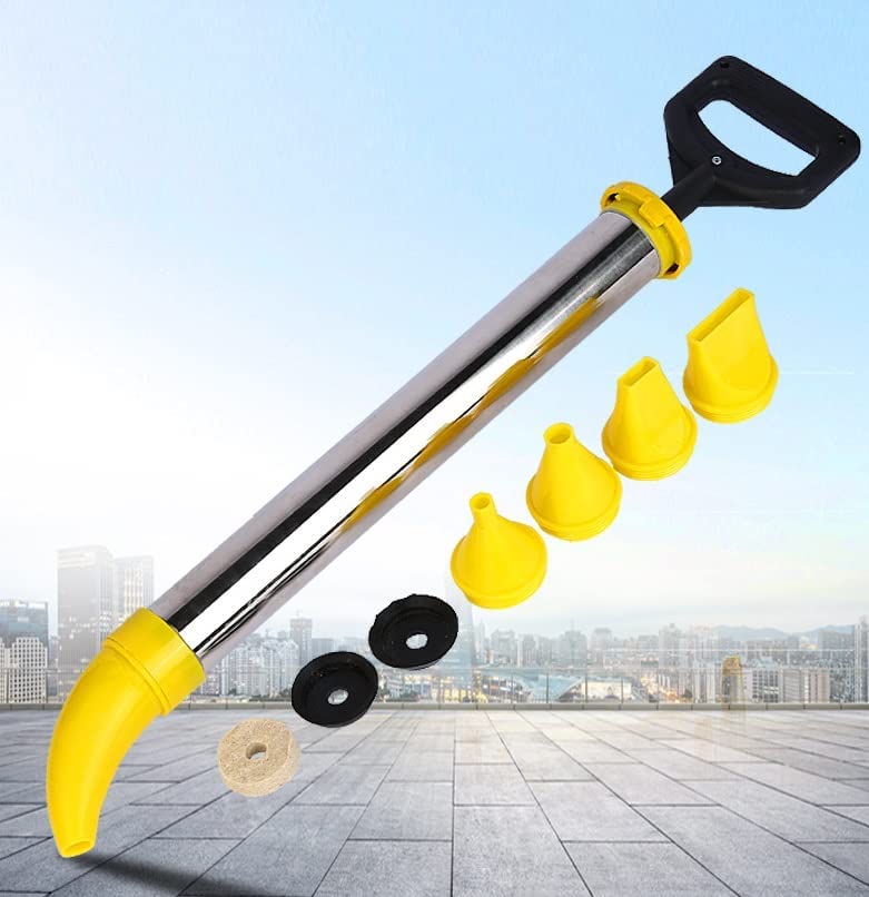 Photo 1 of Senhill Mortar Pointing Grouting Gun Mortar Sprayer Applicator Stainless Steel Cement Caulking Gun Cement Caulking Pump with 5 Nozzle