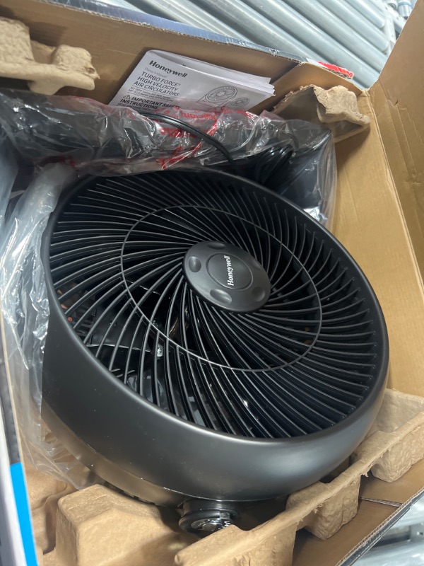 Photo 1 of 12 in. 3 Speed Whole Room Circulator Floor Fan