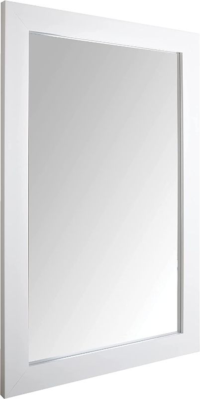 Photo 1 of 
Amazon Basics Rectangular Wall Mirror 24" x 36" - Wide Trim, White
Color:White
Size:24x36
Style:Wide Trim
Pattern Name:Wall Mirror