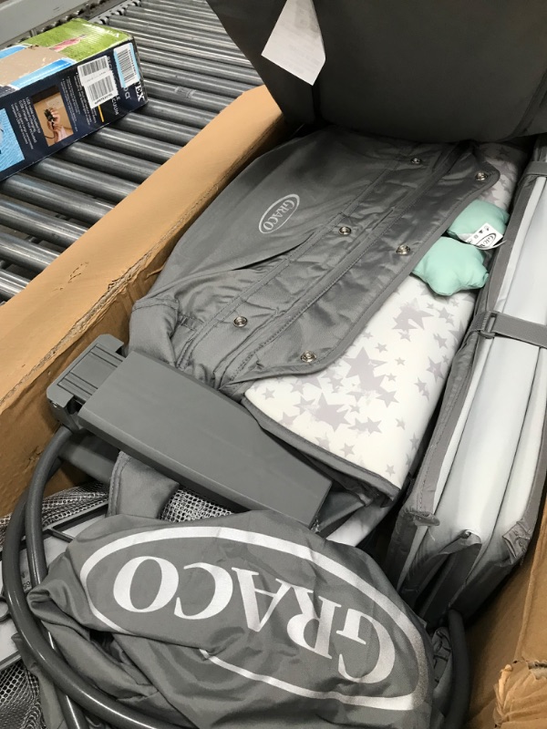 Photo 1 of Graco Pack 'n Play Travel Dome LX Playard | Includes Portable Bassinet, Full-Size Infant Bassinet, and Diaper Changer, Leyton
