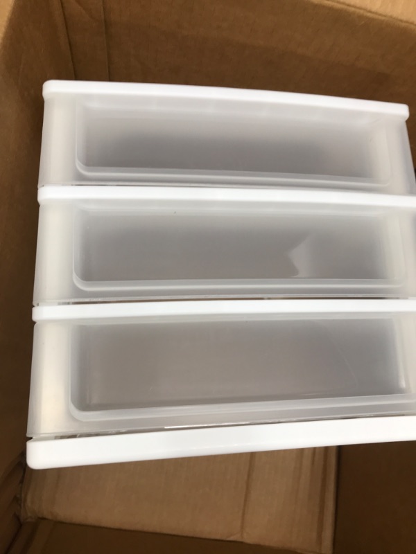 Photo 2 of  
Sterilite ClearView 3 Storage Drawer Organizer
