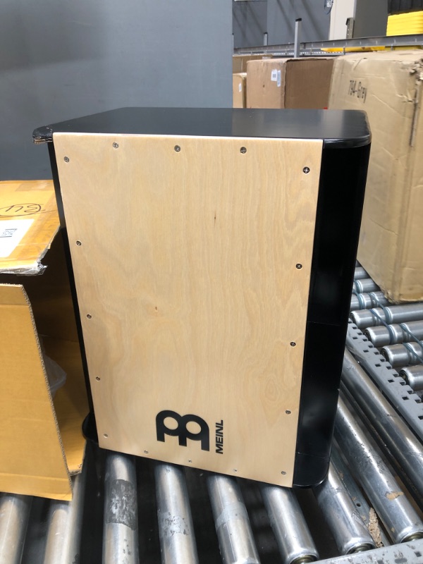 Photo 4 of * SEE NOTES * ARENA Pickup Vertical Subwoofer Bass Cajon Box Drum with Snares and Electronics for Amp or PA System — NOT Made in China — Play with Your Hands, Baltic Birch, 2-Year Warranty, Brown, 0 (PSUBCAJ6B) 0 With pickup Brown