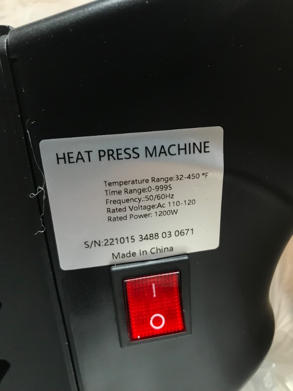 Photo 1 of VEVOR Heat Press Machine 15 x 15 in Sublimation Printer Transfer for DIY T-shirt
