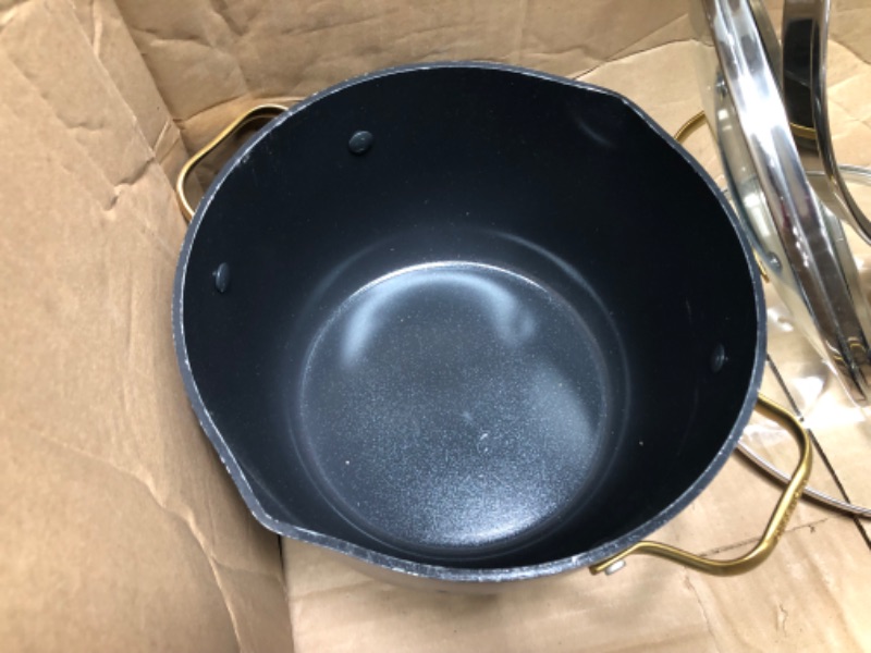 Photo 3 of **USED, MINOR WEAR & TEAR**GENERIC SET OF POTS AND PANS WITH LIDS