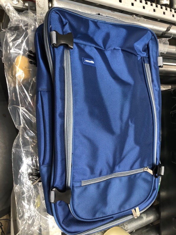Photo 1 of **MINOR WEAR & TEAR**Amazon Basics Carry-On Travel Backpack - Navy Blue
