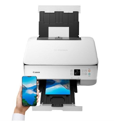 Photo 1 of Canon PIXMA TS6420a USB / Wi-Fi InkJet MFC / All-In-One Color White Wireless Office All-In-One Printer