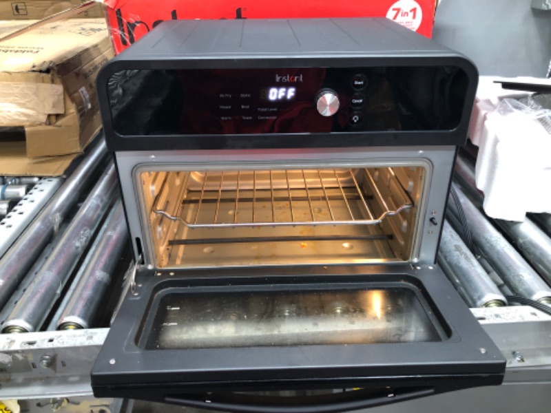 Photo 4 of Instant Omni Air Fryer Toaster Oven Combo 19 QT/18L, From the Makers of Instant Pot, 7-in-1 Functions, Fits a 12" Pizza Oven, 6 Slices of Bread, App with Over 100 Recipes, Black Finish 19QT OMNI Toaster Oven