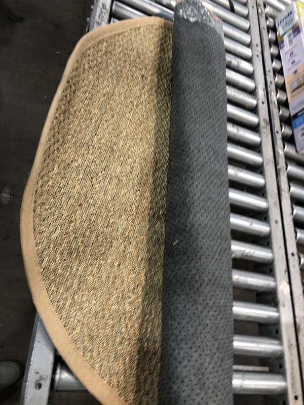 Photo 1 of nuLOOM Elijah Seagrass Natural Round Rug, 4' Round, Beige