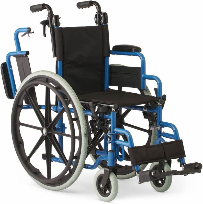 Photo 1 of  Pediatric Wheelchair, 14 Wide Seat, Swing-Away Desk-Length Arms