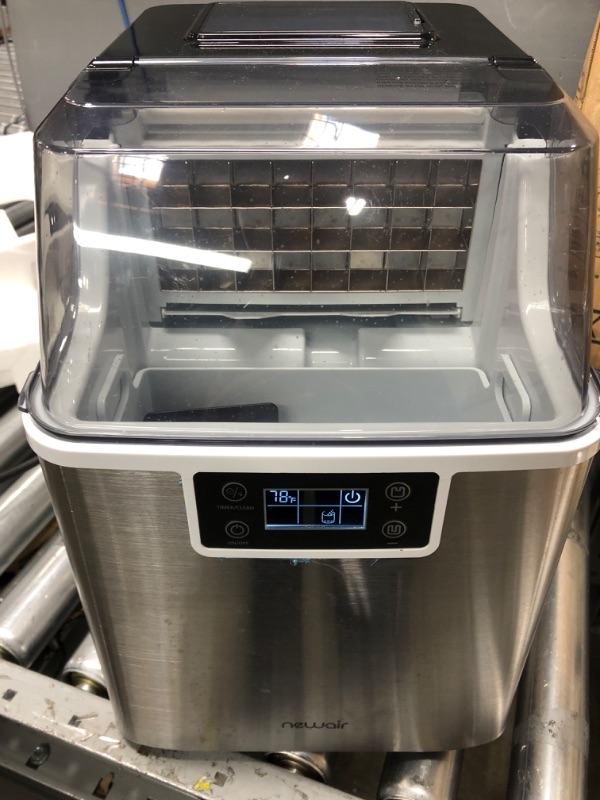 Photo 2 of *SEE NOTES* Newair 45 lbs. Portable Countertop Clear Ice Maker with FrozenFall Technology, Custom Ice Thickness Controls