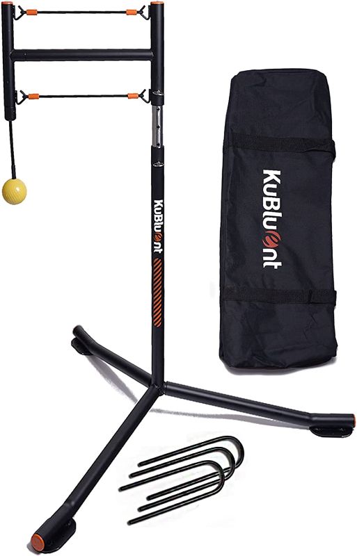 Photo 1 of (PARTS ONLY)KuBluent Batting Practice & Hitting Swing Trainer System with Auto Reset Function for Baseball and Softball Training, Height Adjustable, Portable with Carrying Bag, Suitable for All Levels
