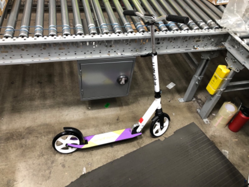 Photo 3 of ***MISSING COMPONENTS***WAYPLUS Kick Scooter for Ages 6+,Kid, Teens & Adults. Max Load 240 LBS. Foldable, Lightweight, 8IN Big Wheels for Kids, Teen and Adults, 4 Adjustable Levels. Bearing ABEC9
