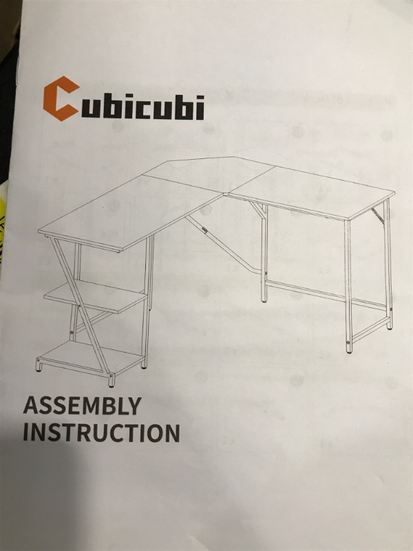 Photo 1 of Cubicubi L shaped desk 43.7''x22''x4.5''/111x56x11.5cm