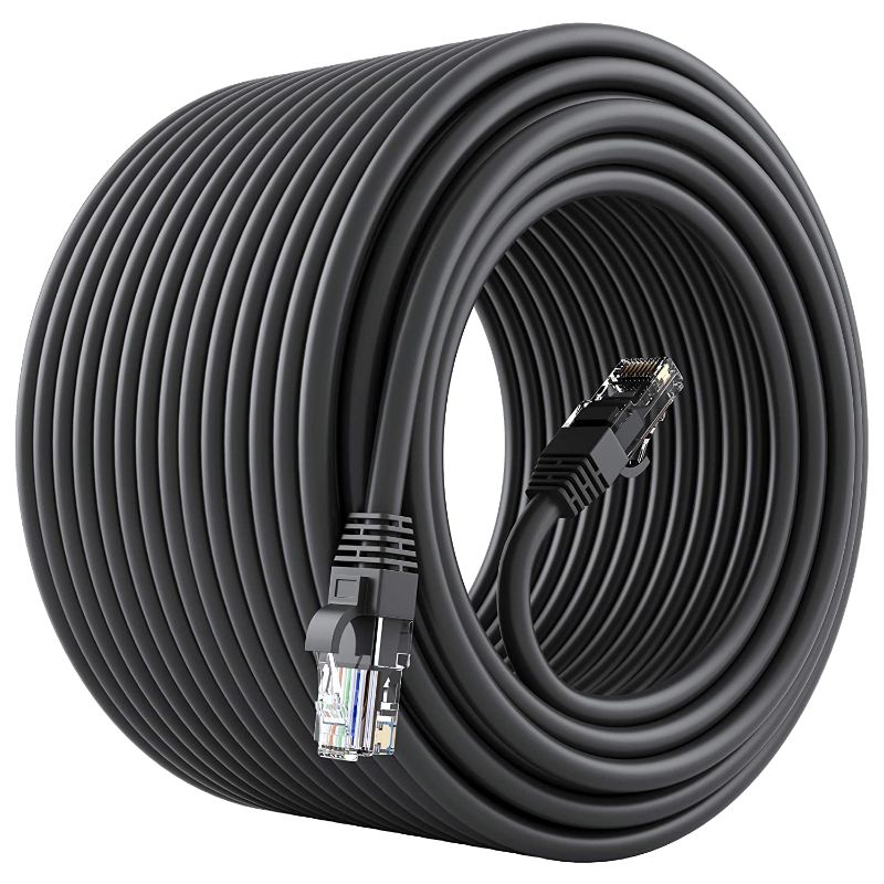 Photo 1 of 
GearIT Cat 6 Ethernet Cable CCA (100 feet) LAN Network Cord, UTP, Internet, Network Cable - Network Standard - Black, 100ft
Size:100 Feet
Color:Black