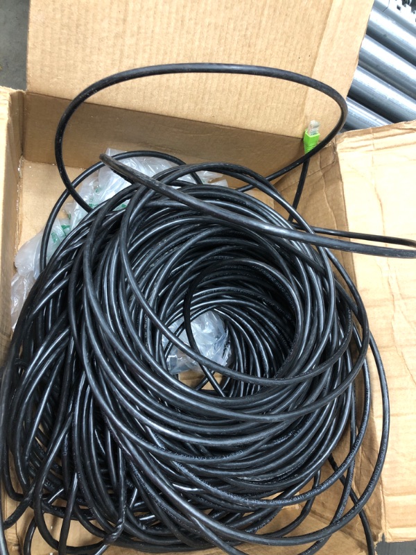 Photo 2 of 
GearIT Cat 6 Ethernet Cable CCA (100 feet) LAN Network Cord, UTP, Internet, Network Cable - Network Standard - Black, 100ft
Size:100 Feet
Color:Black