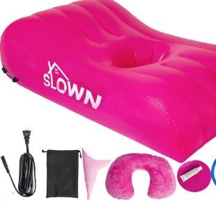 Photo 1 of Slown BBL Bed - Inflatable BBL Mattress with Hole After Surgery for Butt Sleeping, Brazilian Butt Lift Recovery, BBL Bed with Hole with Built-in Electric Air Pump, Neck Pillow and Urination Device