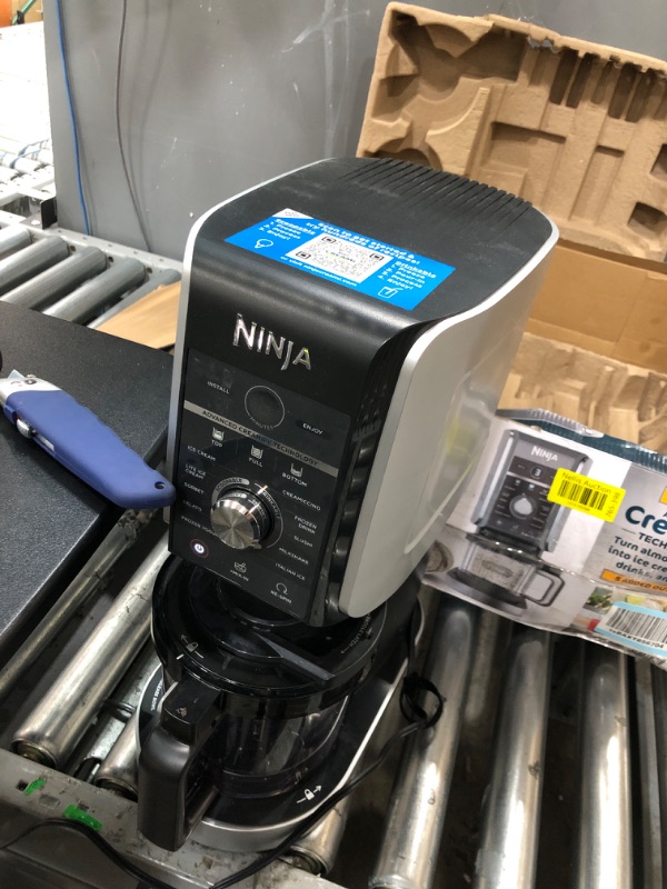 Photo 1 of Ninja NC501 CREAMi Deluxe 11-in-1 Ice Cream & Frozen Treat Maker for Ice Cream, Sorbet, Milkshakes, Frozen Drinks & More, 11 Programs, with 2 XL Family Size Pint Containers, Perfect for Kids, Silver 11 Functions + (2) 24 oz. Pints