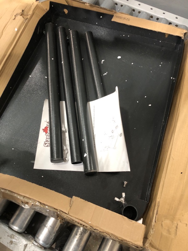 Photo 1 of Stanbroil Pellet Grill Work Table Compatible with Traeger/Pit Boss/Camp Chef and Most Other Wood Pellet Grills Without Side Work Table - Adds A Lot of Use for A Small Area