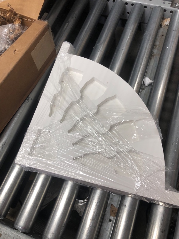 Photo 1 of (6) Ekena Millwork BKTP01X12X12CW Classic Wagon Wheel Architectural Grade PVC Brackets, 5/8"W X 12"D X 12"H