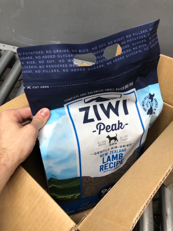 Photo 2 of **FACTORY SEALED**   ZIWI Peak Air-Dried Dog Food – All Natural, High Protein, Grain Free and Limited Ingredient with Superfoods (Lamb, 8.8 lb) Lamb 8.8 Pound (Pack of 1) Best Before 9/13/2023