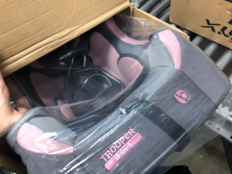 Photo 3 of Baby Trend Trooper 3-in-1 Convertible Car Seat, Cassis Pink