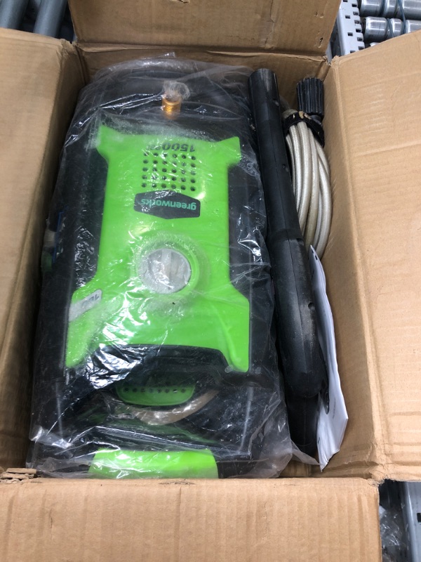 Photo 1 of *USED*  Greenworks 1500 PSI 1.2 GPM Pressure Washer (Upright Hand-Carry) PWMA Certified