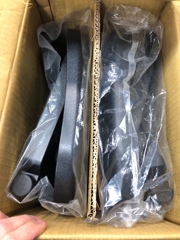 Photo 1 of *MINOR DAMAGE*  Mind Reader Anchor Collection, Adjustable Ergonomic Foot Rest, Set of 2, Black 2-Pack