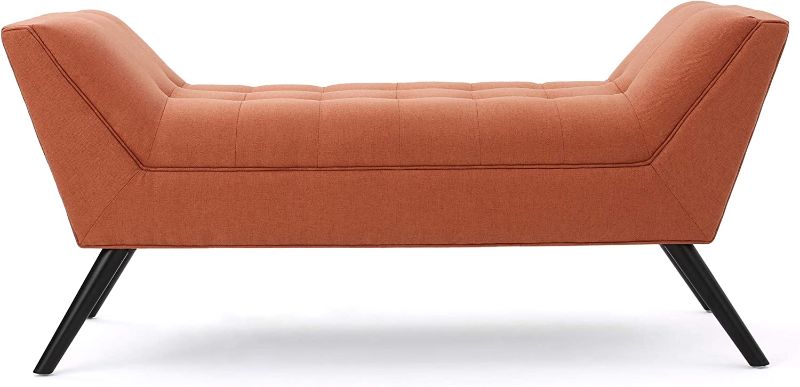 Photo 1 of **MINOR DAMAGE**
Christopher Knight Home Demi Fabric Bench, Orange
