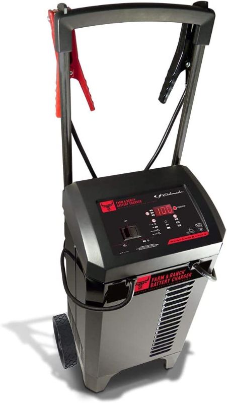 Photo 1 of Schumacher FR01336 Battery Charger with Engine Starter Boost, and Maintainer - 250 Amp/50 Amp, 6V/12V - for Cars, Trucks, SUVs, Marine, RVs, and Farm Equipment
Style:Newer Version