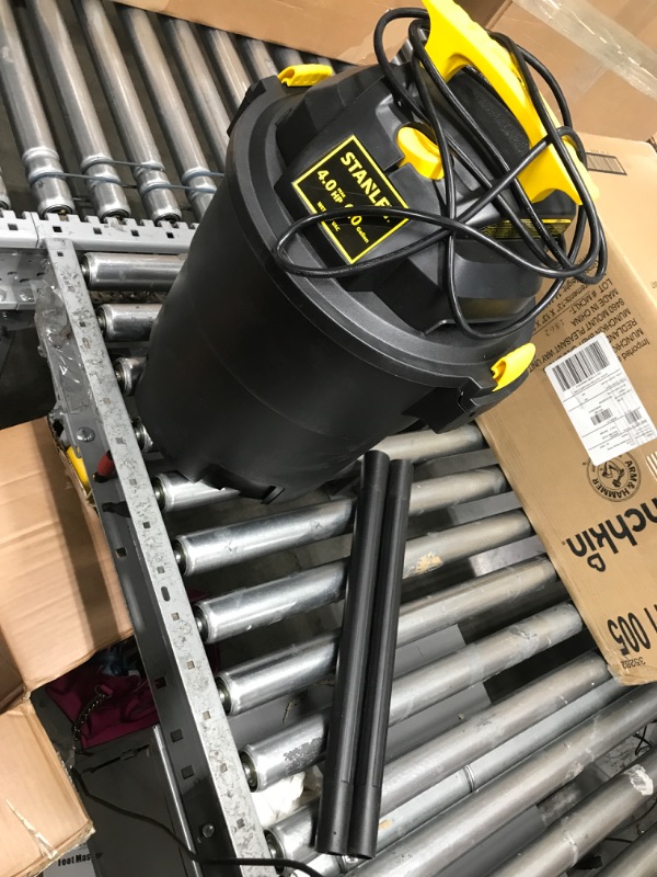 Photo 1 of Stanley - SL18116P Wet/Dry Vacuum, 6 Gallon, 4 Horsepower Black Black, Yellow 6 Gallon, 4.0 HP AC Wet/Dry Vacuum