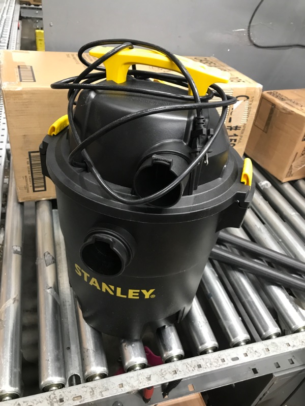 Photo 1 of Stanley - SL18116P Wet/Dry Vacuum, 6 Gallon, 4 Horsepower Black Black, Yellow 6 Gallon, 4.0 HP AC Wet/Dry Vacuum