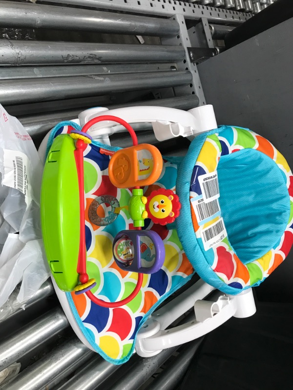 Photo 3 of **USED AND MISSING PARTS**
Fisher-Price Portable Baby Chair, Deluxe Sit-Me-Up Floor Seat with Removable Toys and Snack Tray, Happy Hills