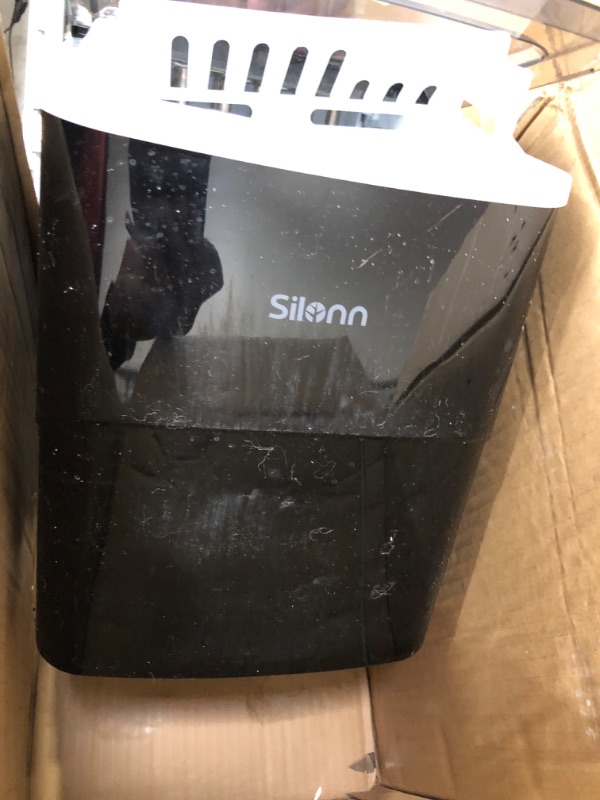 Photo 5 of (Damaged) Silonn Ice Makers Countertop 9 Bullet Ice Cubes & Brita Standard Everyday Water Filter Pitcher, White, Large 10 Cup, 1 Count