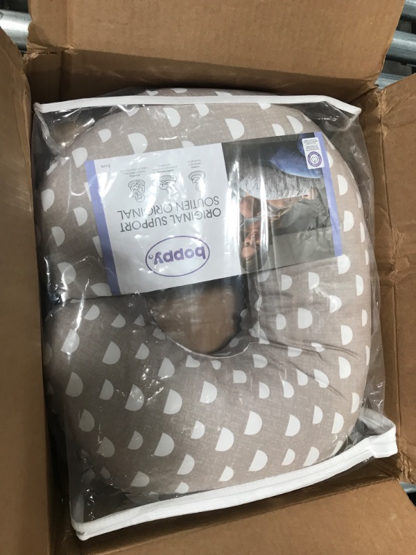 Photo 1 of Boppy Nursing Pillow and Positioner - Original | Tan Pebbles | Breastfeeding, Bottle Feeding, Baby Support | with Removable Cotton Blend Cover | Awake-Time Support