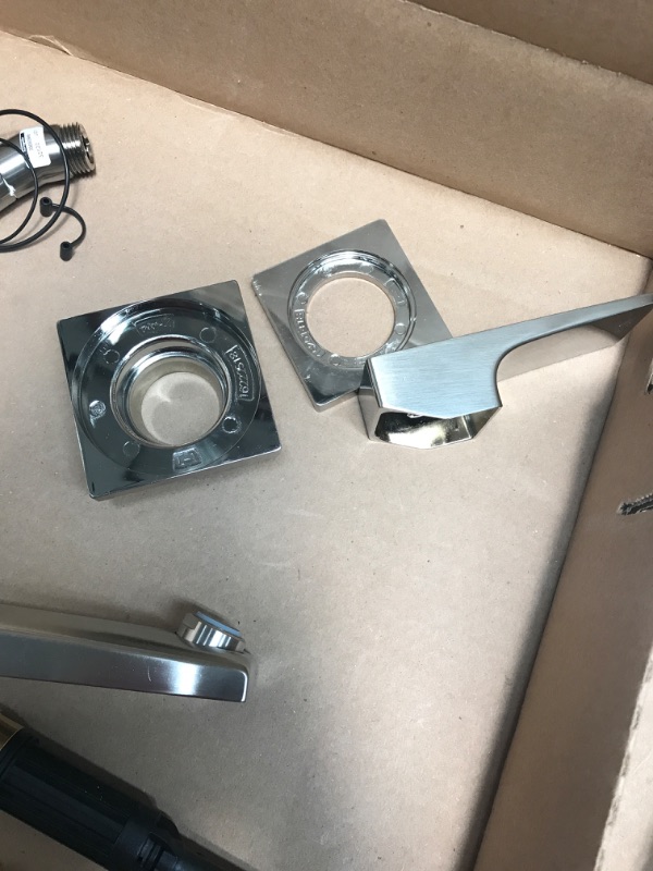 Photo 3 of ***MISSING PARTS***hansgrohe Metropol Modern 1-Handle 13-inch Wide Roman Tub Filler Freestanding Bathtub Faucetand Shower Set in Brushed Nickel, 74554821
