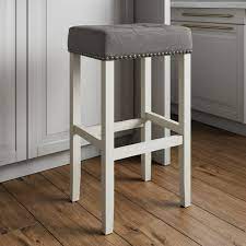 Photo 1 of ***ONE ONLY***
Nathan James Hylie Nailhead Wood Pub-Height Kitchen Counter Bar Stool 29", Tufted Gray/White 1 Tufted Gray/White 29"