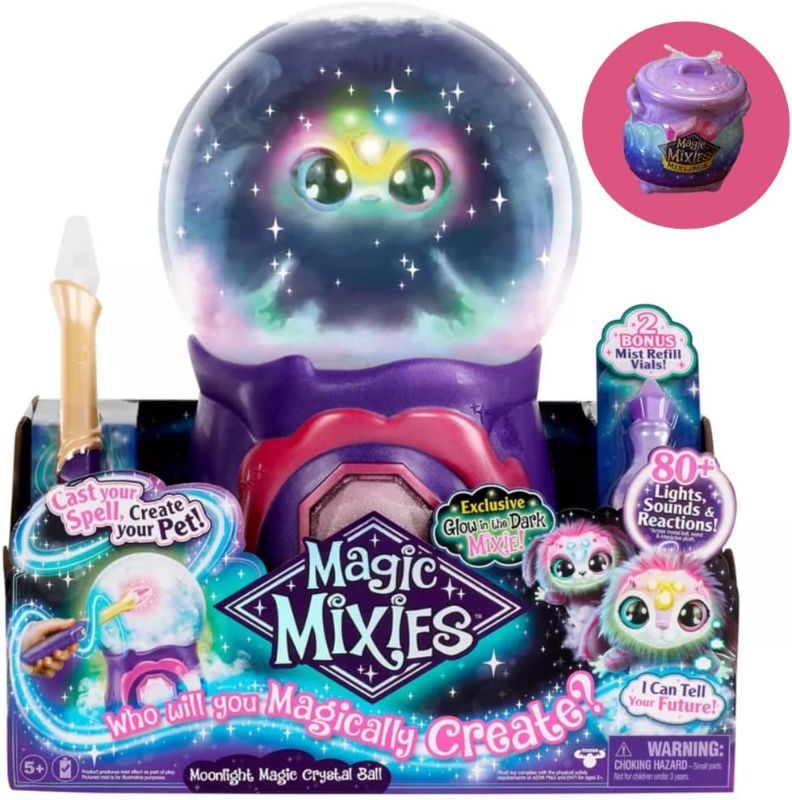 Photo 1 of ***NOT FUNCTIONAL***Magic Mixies Glow-in-The-Dark Moonlight Magic Crystal Ball with Interactive Plush Toy