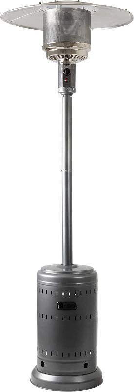 Photo 3 of ***PARTS ONLY***Amazon Basics 46,000 BTU Outdoor Propane Patio Heater with Wheels, Commercial & Residential, Slate Gray
