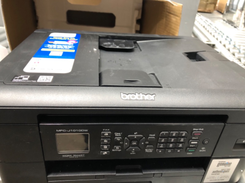 Photo 1 of Brother MFC-J1010DW Wireless Color Inkjet All-in-One Printer with Mobile Device and Duplex Printing, Refresh Subscription and Amazon Dash Replenishment Ready
